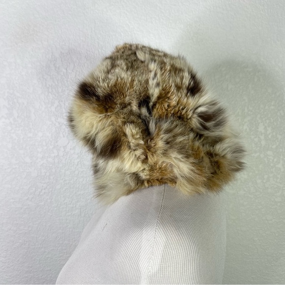 Vintage Marshall Field & Company Rabbit Fur Hat - Picture 2 of 5